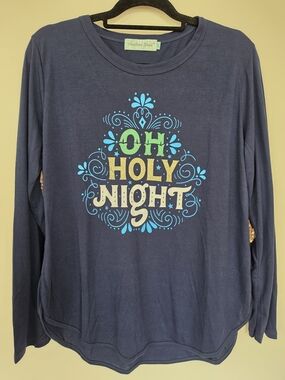 Southern Grace Long Sleeve "Oh Holy Night" Tee - Size Large